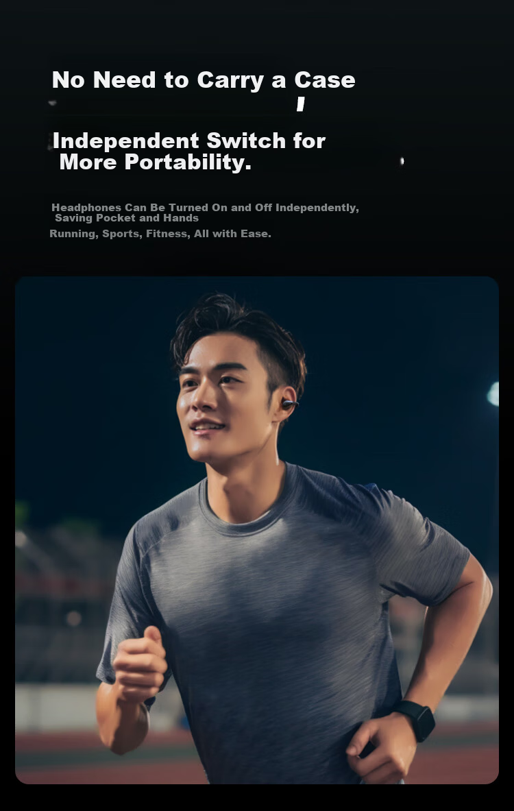 Linklike Comfortable Zero Complaints Clip-On Bluetooth Earphones 2026 New Ultra-Long Battery Life Sports Running Headphones Top Seller 3 Million Units 27