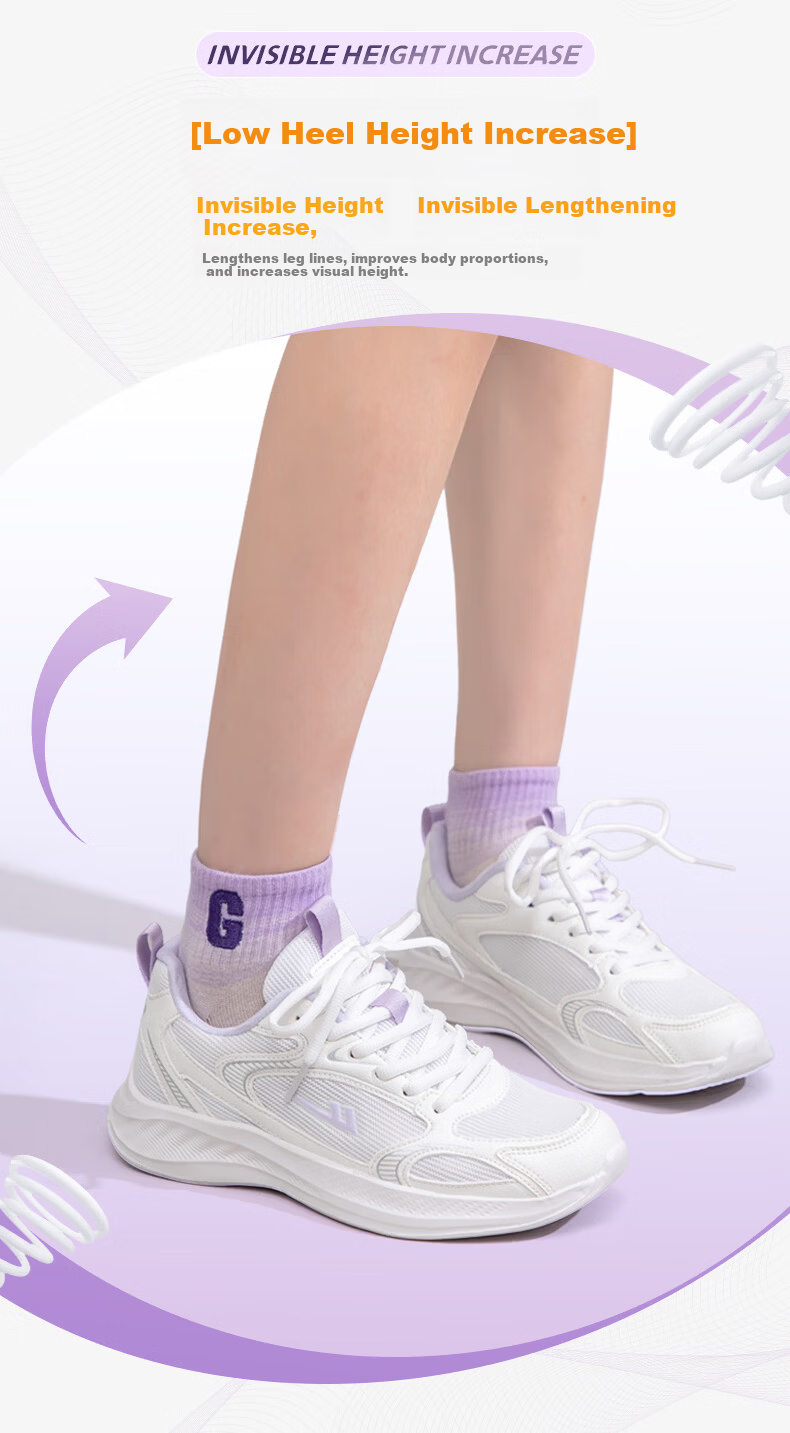 Warrior Women's Sports Shoes 2026 New Summer Breathable Soft Sole Running Shoes White Size 39 7