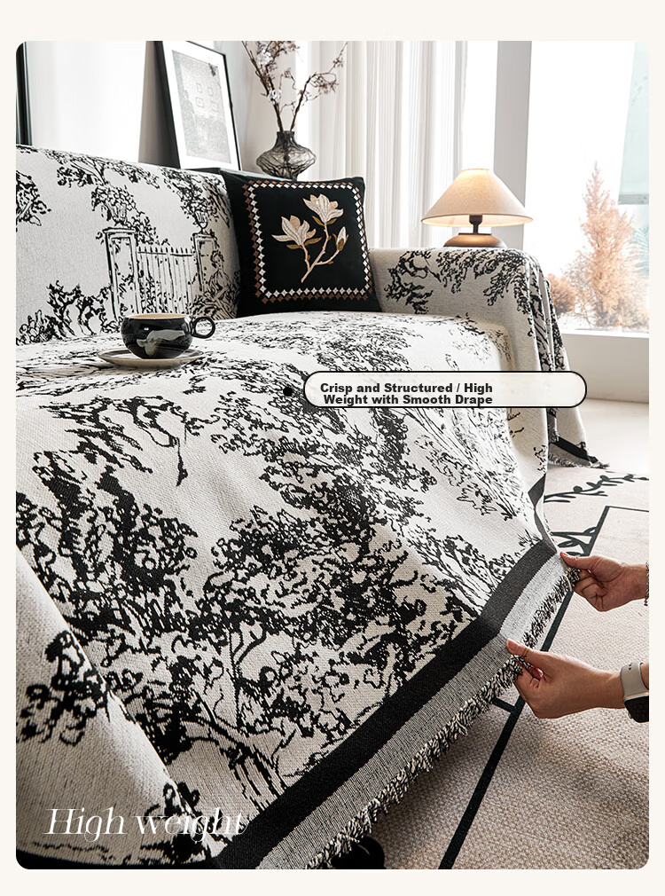 Saint Valentine Chenille Sofa Cover Full Coverage Slipcover Sofa Cushion Four Seasons Universal Non-Slip Blanket 180*380 9