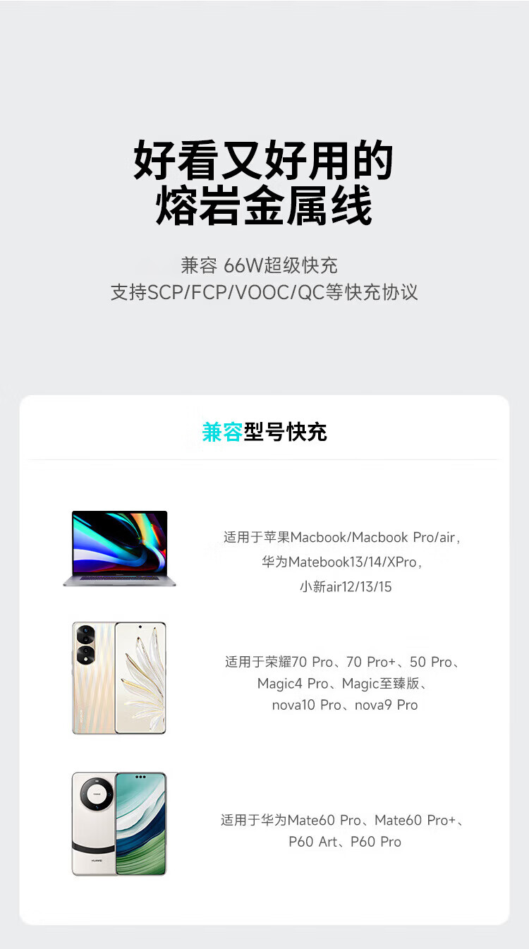 Oumake Apple 15 Charger Cable 16/17 Pro Max Data Cable Type-C Fast Charging iPhone Car Laptop iPad MacBook 7