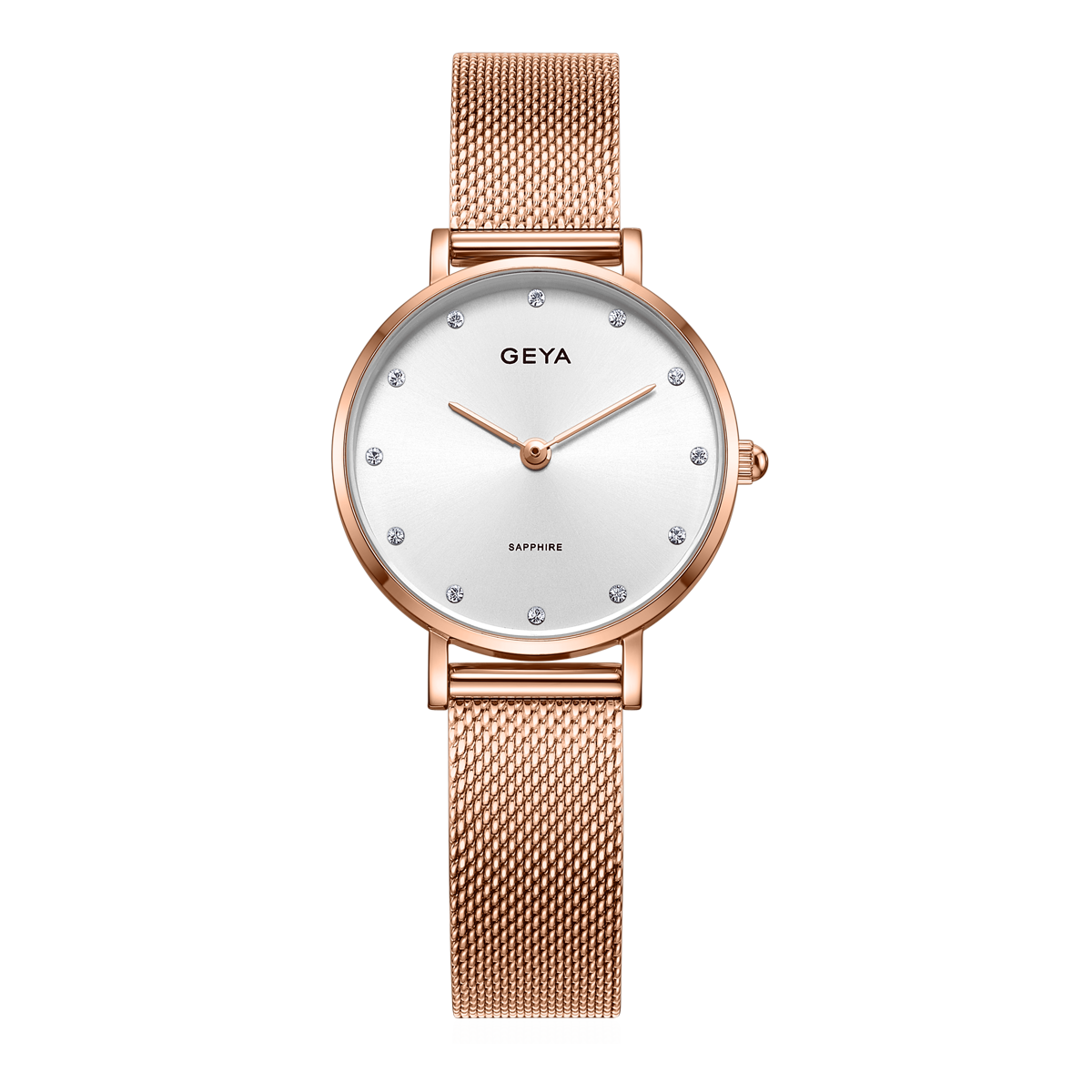 GEYA Women's Steel Strap Watch, Waterproof Quartz Ladies' Watch Starry Sky Series, Birthday Gift for Wome