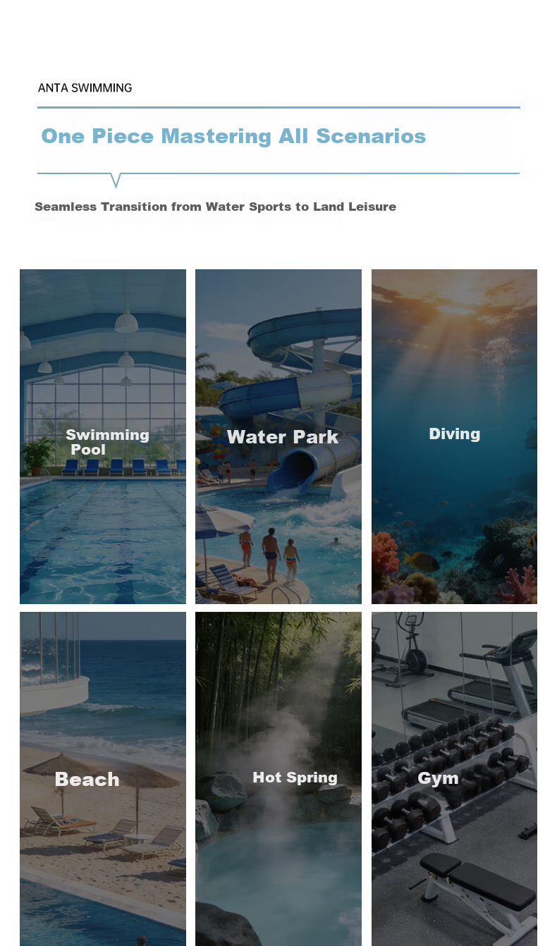 ANTA Men's Professional Sports Sun Protection Swimwear Breathable Long Sleeve Surfing Diving Hot Spring Swimming Gear 11