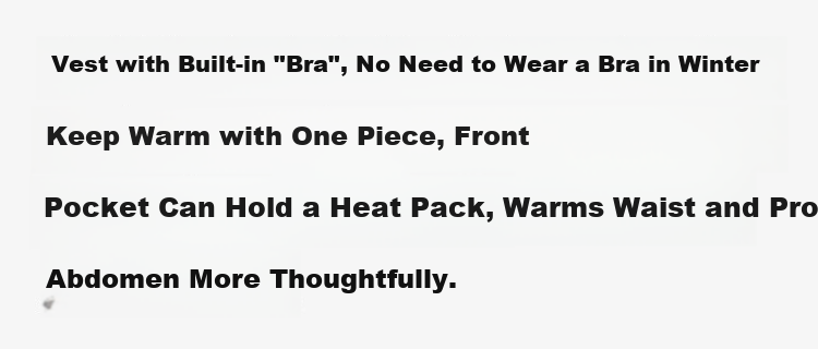 Ordifen Women's Thermal Vest with Integrated Bra Pad, Anti-Sagging, Fleece-Lined, Slim Fit Seamless Innerwear for Autumn and Winter, 2XL 2