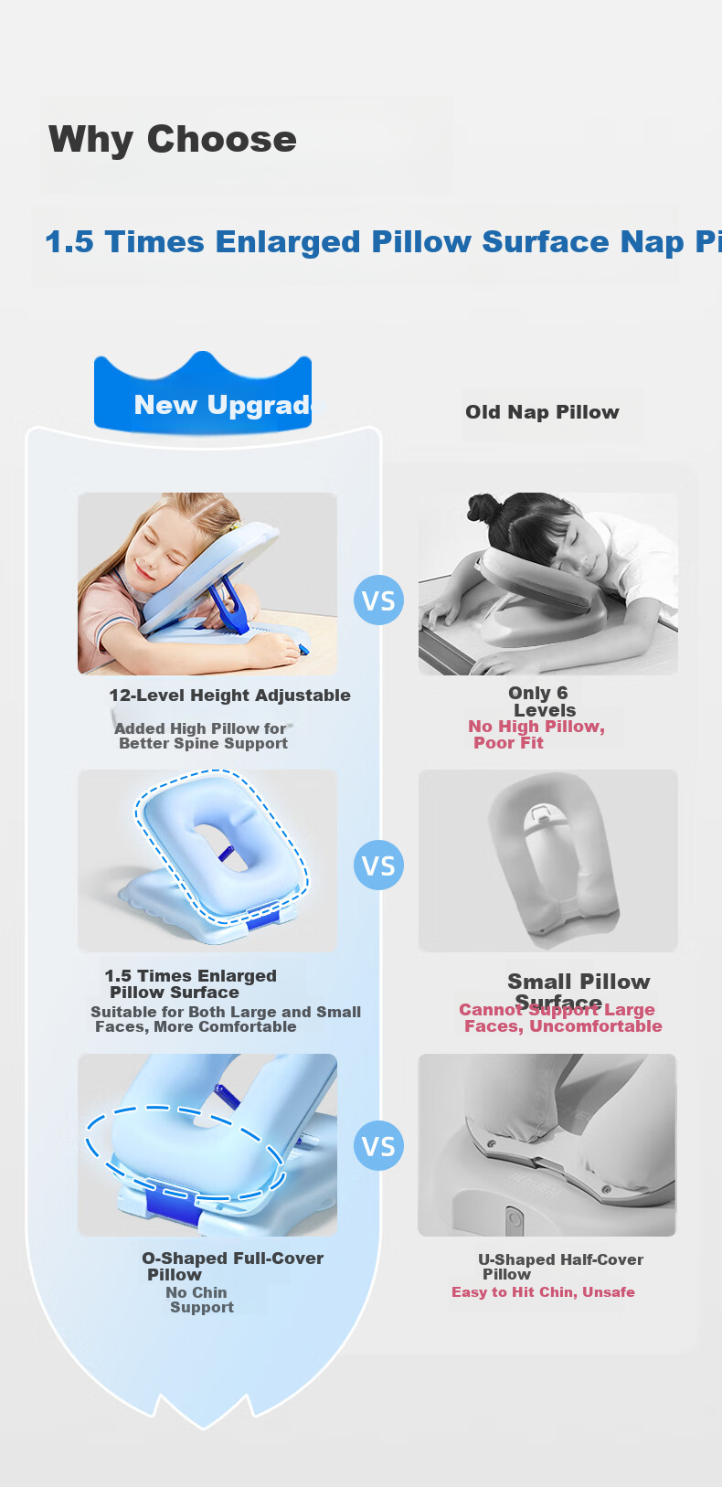 Cat Prince Nap Pillow for Elementary Students Kids Desk Sleeping Pillow Classroom Napping Cushion Hug Pillow 2
