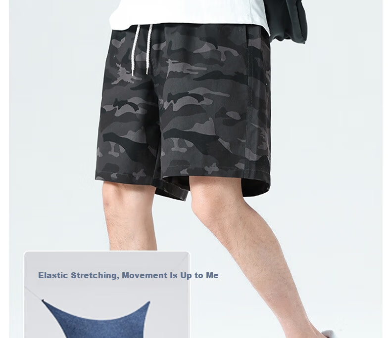 LangSha Men's Summer Breathable Lightweight Loose Casual Outdoor Quick-Dry Running Fitness Ice Silk Shorts 12