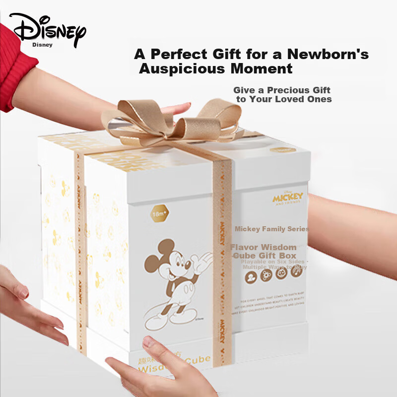 Disney First Birthday Gift Educational Toy Cube for One-Year-Old Baby