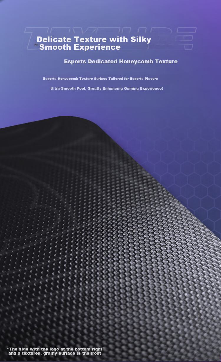 AOC Gaming Mouse Pad, Thickened Non-Slip Edge-Locked, 350*300*4mm, Cross Pattern Base, M13293, Jiaji Cloth, without Support 4