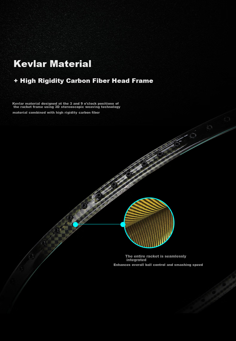 KUMPOO Badminton Racket, Full Carbon Ultra-Light Durable All-Round Model, Xunfeng Deep Forest, Midsummer Green And White String 5