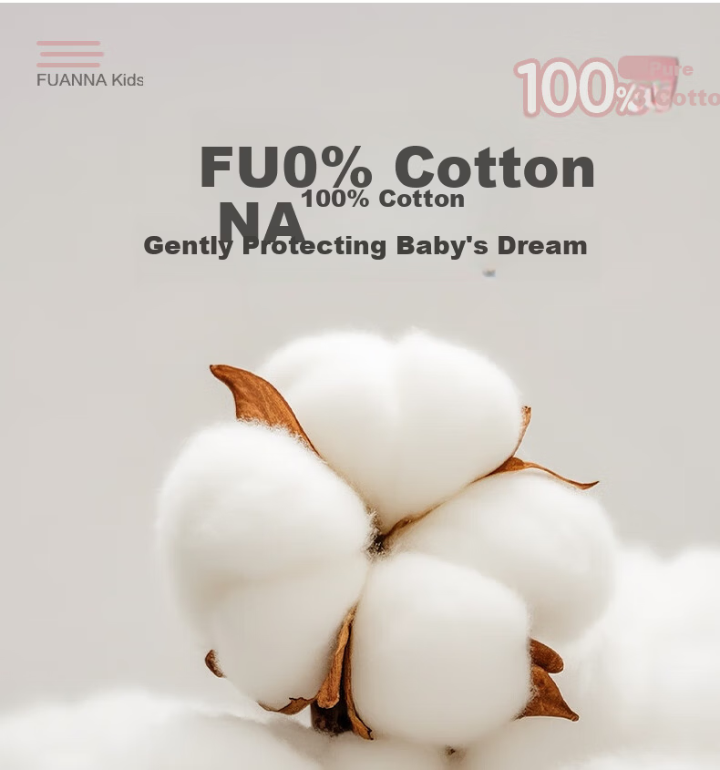 Fuanna Children Bed Sheet Infant Class A 40s 100% Pure Cotton Single Bed Sheet 230*240cm 3