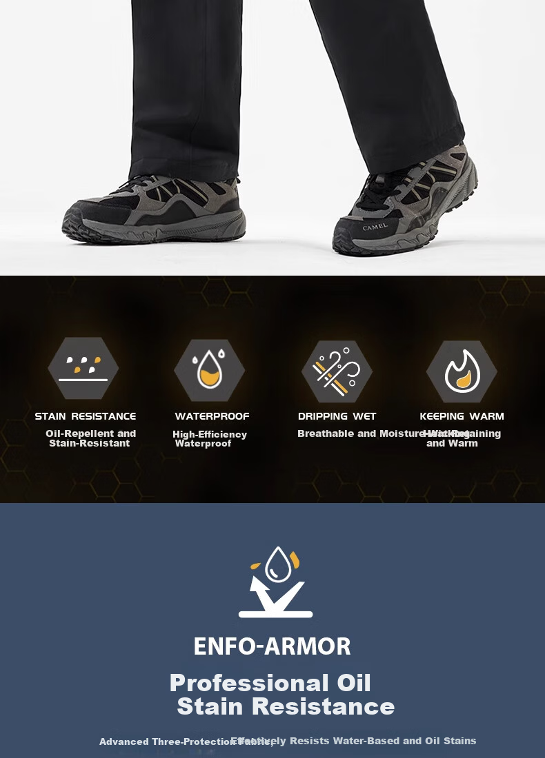 CAMEL Outdoor Triple-Protection Hiking Pants, New Style Women's Cotton Trousers, Warm Men's Waterproof Windproof Mountaineering Straight-Leg Pants 9802 2