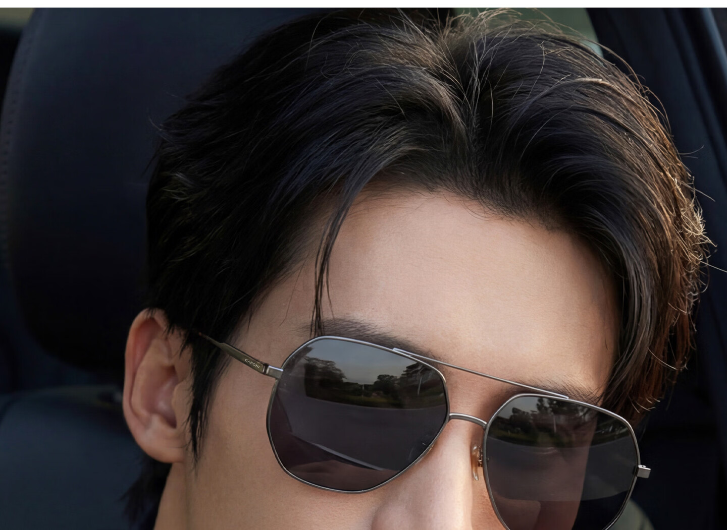 CAPONI Men's Sunglasses UV Protection Polarized Photochromic Driving Day and Night Use 15