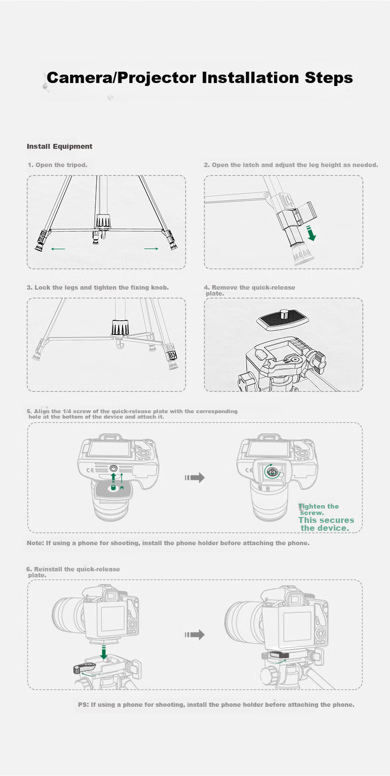 Lingchen Tripod Camera Stand DSLR Mirrorless Sony Canon Phone Live Streaming Photography Tripod Outdoor Portable 3D Pan Head Professional Stable Anti-Shake Stand 1.8m 9