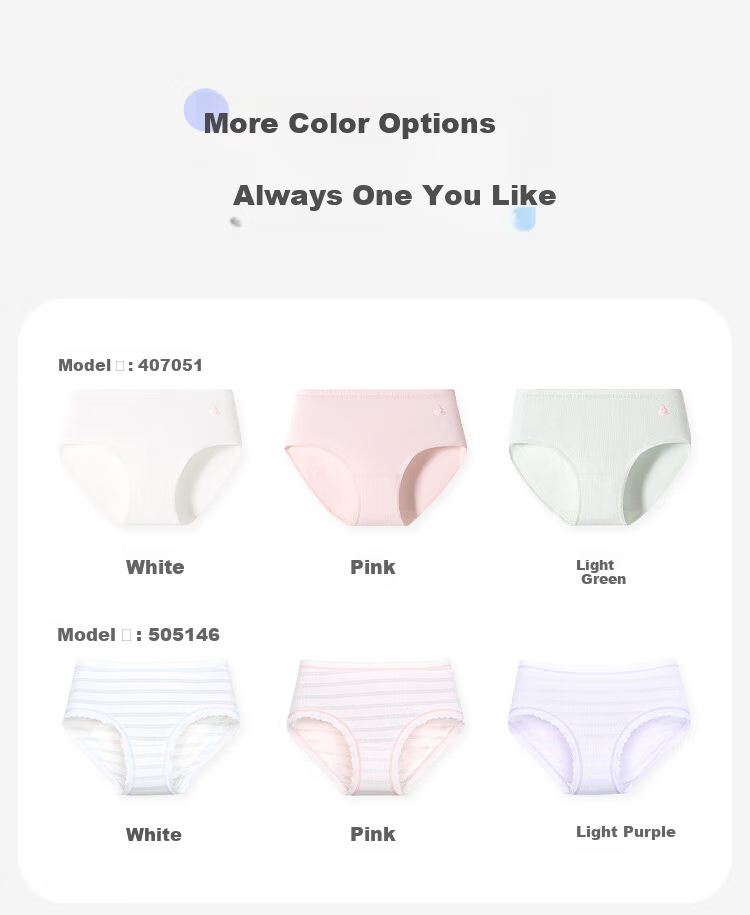Jiusuiban Kids Girls' 7A Antibacterial Silk Gusset Cotton Boxer Briefs, Refreshing 3D Jacquard Shorts for Older Children 9