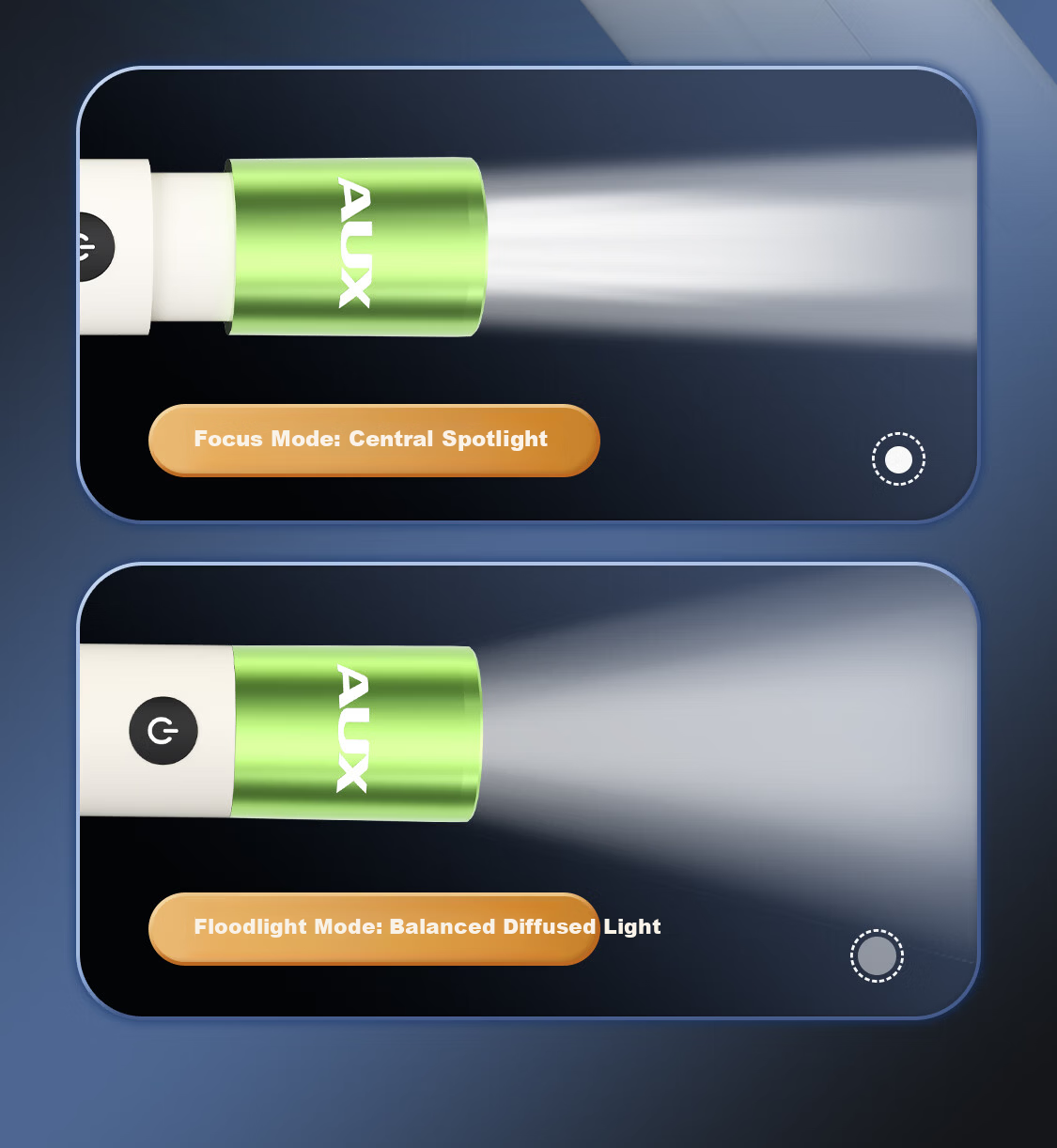 AUX Student Eye Protection Reading Flashlight Mini Portable Night Reading Lamp for Children Green 7