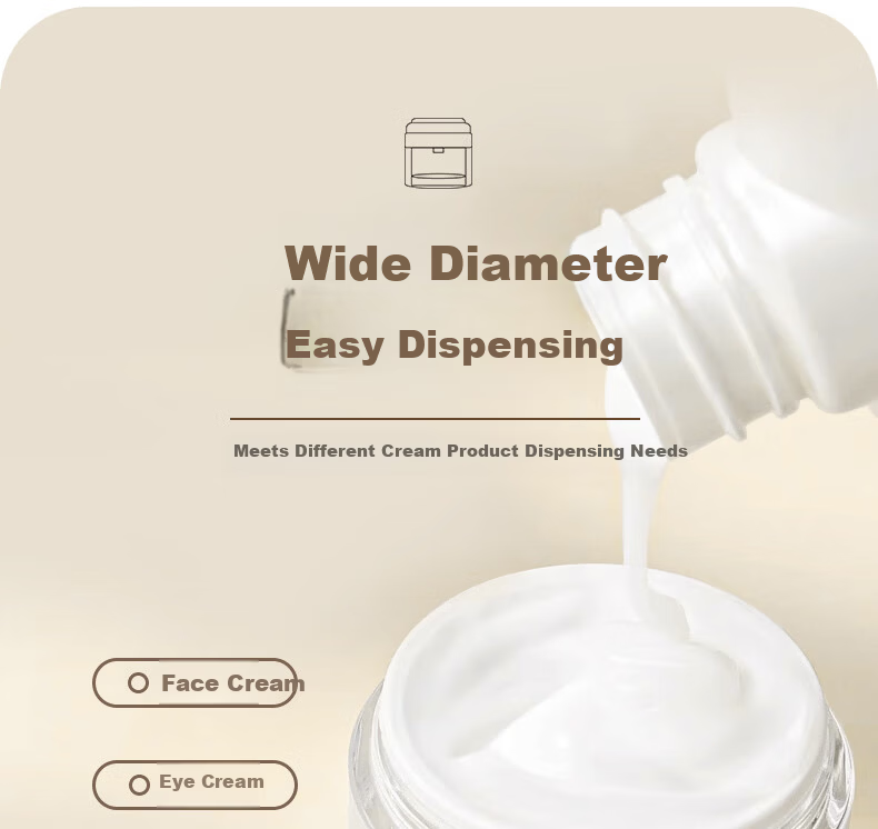 Chense Vacuum Pump Dispenser Bottle, 50ml, Travel-Sized, Skincare Sample Empty Bottle, Face Cream Dispenser, 1 Piece 8