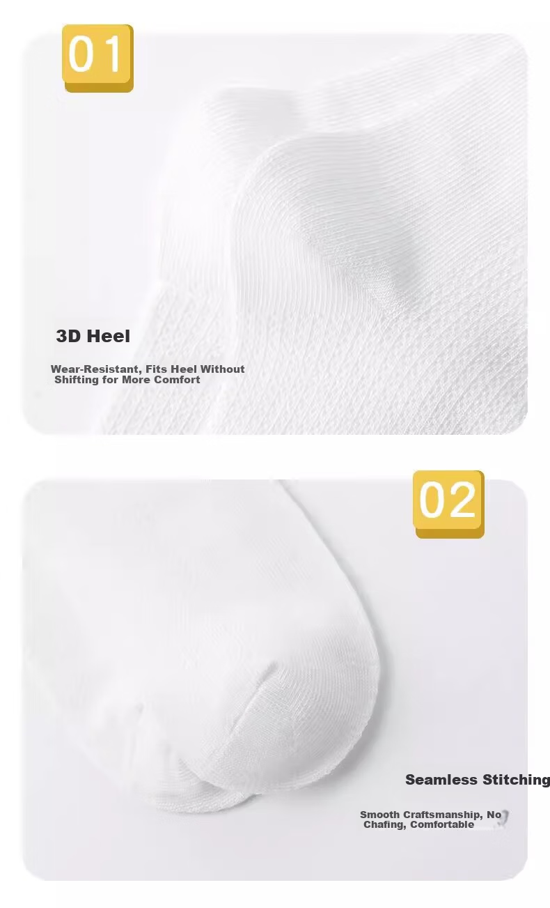 Dingguagua Children's Knee-High Socks, Summer Thin Style, Half Tube White Student Socks, Spring And Autumn Sports Calf Socks for Boys And Girls, Mid-Calf Length 8