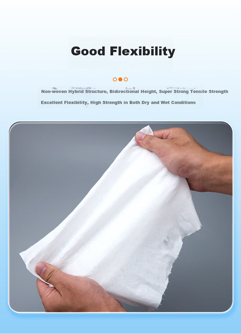 Buran Dust-Free Industrial Wiping Paper Oil Absorption Lab Wipes 25x38cm 500 Sheets/Roll Blue 6