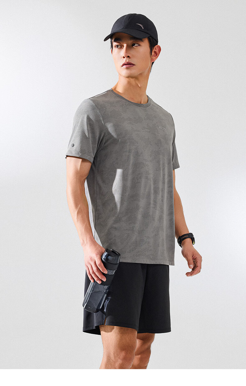 Anta Quick-Dry T-Shirt | Men's Short Sleeve Summer Moisture-Wicking Breathable Training Running Fitness Top 11