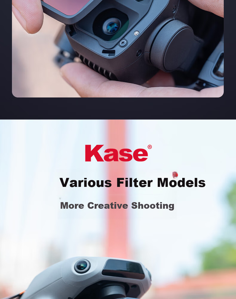 Kase DJI Mavic 4 Pro Drone ND64 Neutral Density Filter 7