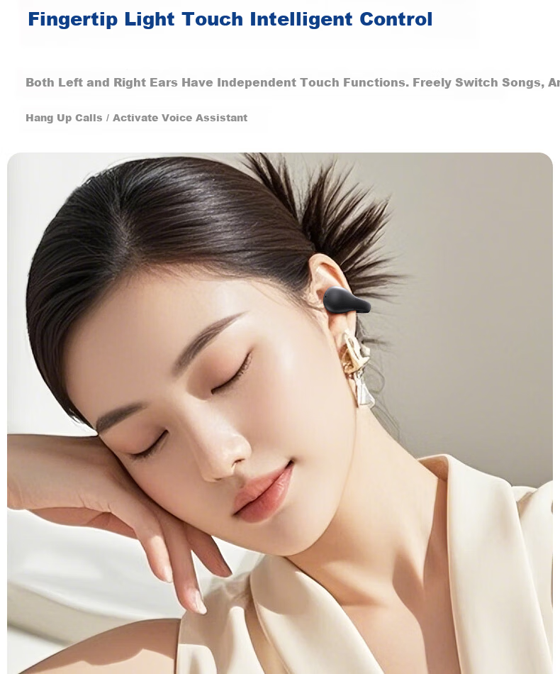 D.ROB D.ROB Clip-on AI Translation Wireless Bluetooth Earphones Power Bank 2-in-1 Long Battery Life Compatible with Huawei Xiaomi Apple K75 Ink Black 27