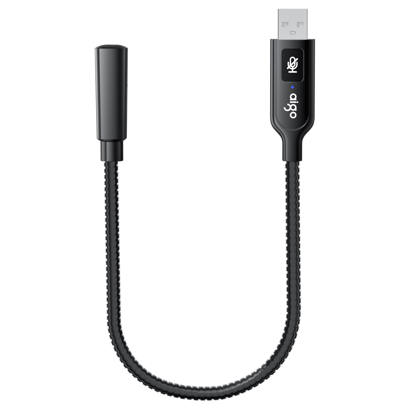 Aigo Patriot Laptop Noise-Cancelling Microphone USB+Type-C Adapter for Online Classes, Meetings, Gaming Voice Chat