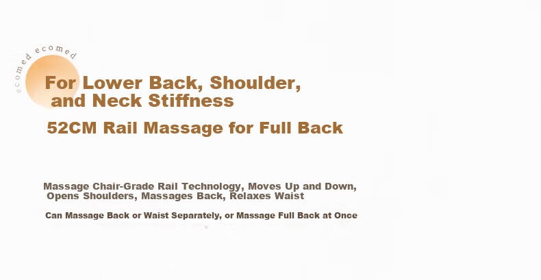 Ecomed German Full Body Massage Mat Recliner Home Massage Bed Shoulder Neck Waist Back Leg Massager Gift for Parents Elders Practical Birthday Present 12