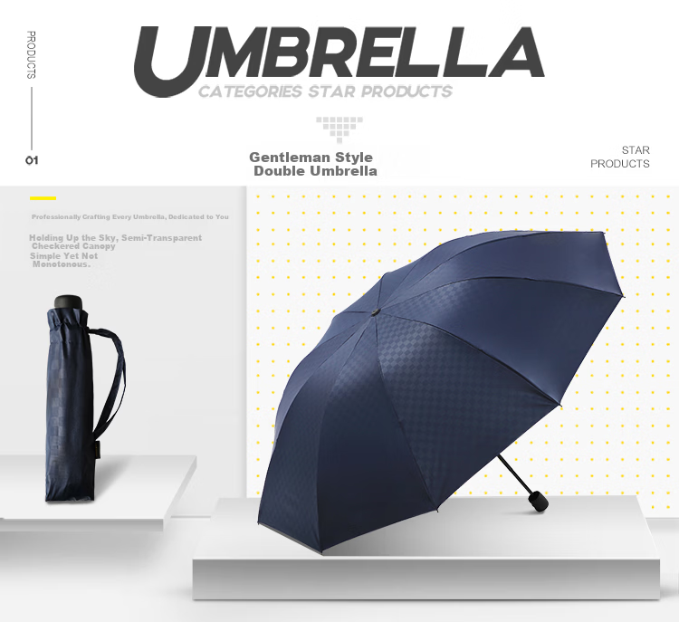 Paradise Umbrella Double Folding Umbrella 10 Ribs Extra Large Classic Portable Newman Green 1