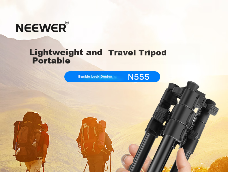 NEEWER Aluminum Alloy Lightweight Tripod for DSLR And Mirrorless Cameras, Professional Universal Photography And Video Stand, Outdoor Travel Monopod SAB264 1