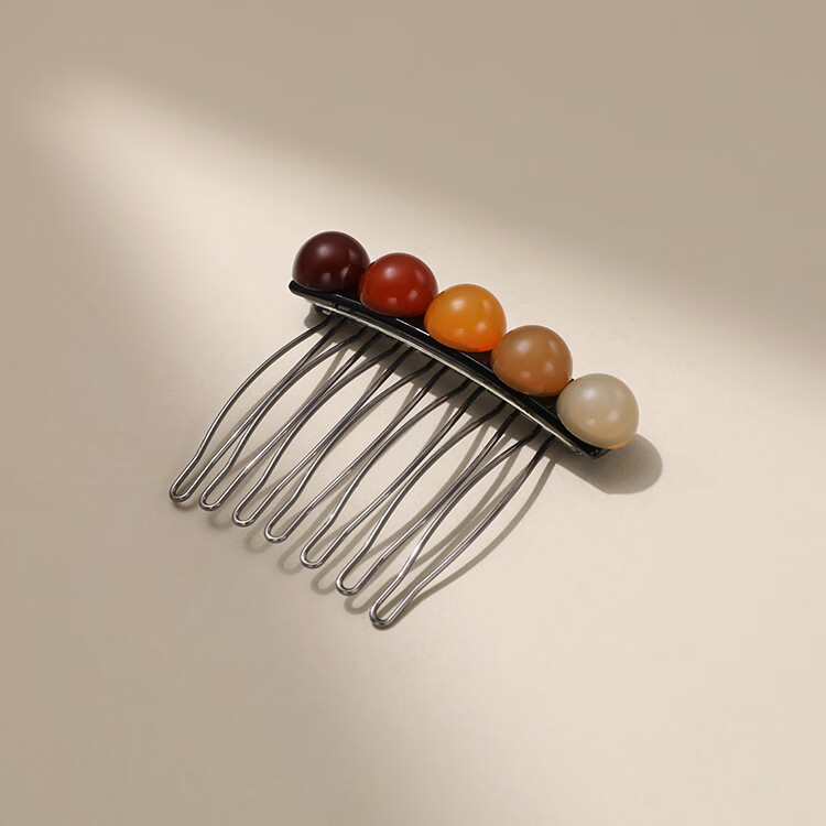 CHIMERA Minimalist Beaded Hair Comb Fringe Clip Versatile Hair Tamer for Women Qixi Festival Gift 11