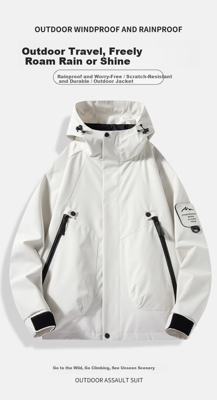 Romon Outdoor Hooded Softshell Jacket Unisex Spring Autumn Couple Dopamine Windproof Waterproof Mountaineering Coat 2