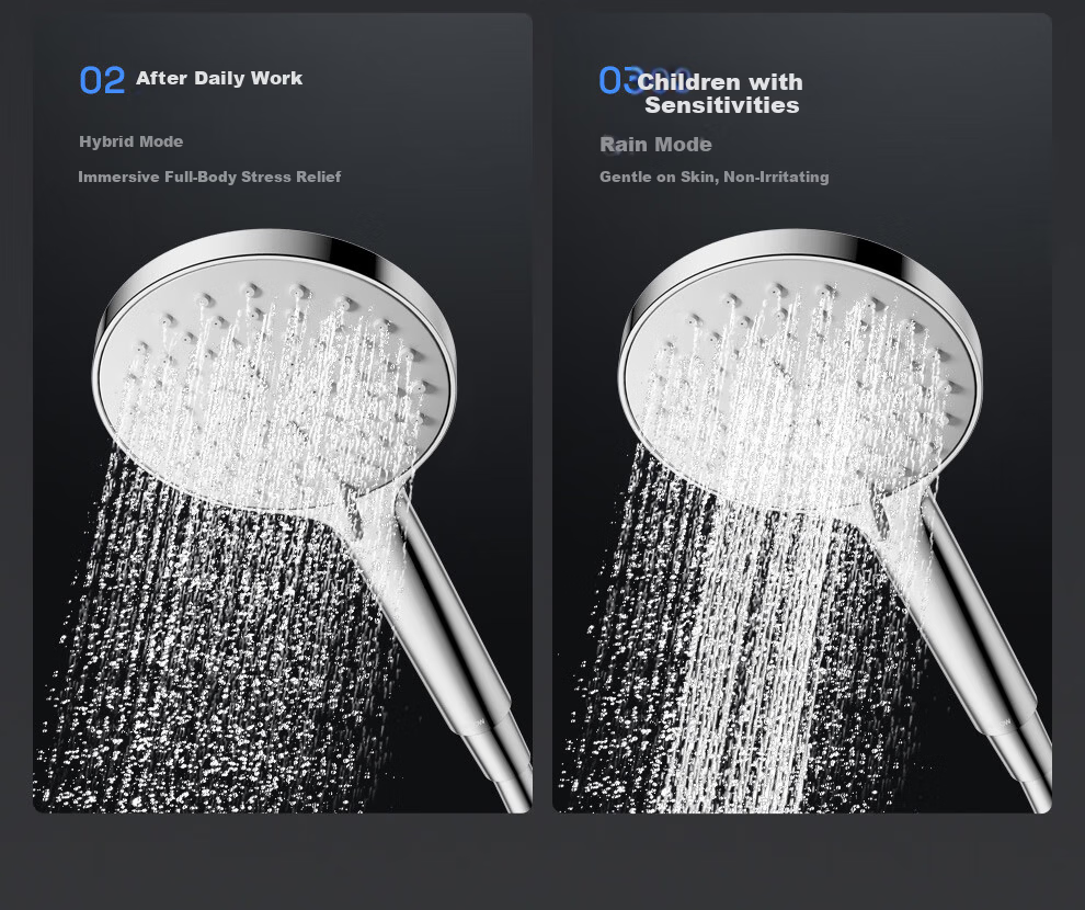 ARROW Multifunctional Shower Head Bathroom High-Pressure Handheld Shower Head 120mm Large Panel AE58157 16