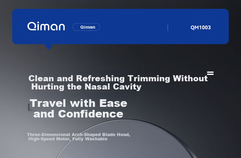 Qiman Electric Nose Hair Trimmer for Men Mini Portable Rechargeable Nose Hair Cutter for Women Waterproof Long Battery Life Men's Gift 2