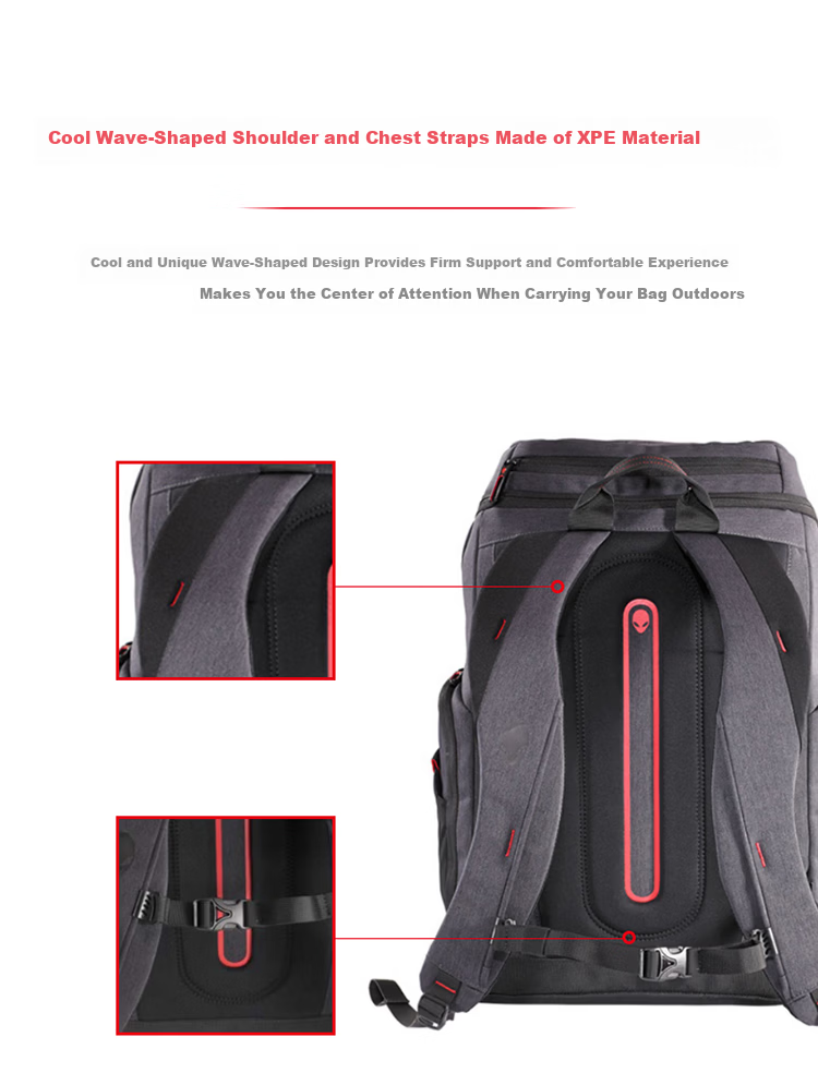 Alienware AW5625P Gaming Backpack, High-Capacity Backpack with Multiple Energy Sources, Versatile Laptop Backpack, Gaming Backpack 5