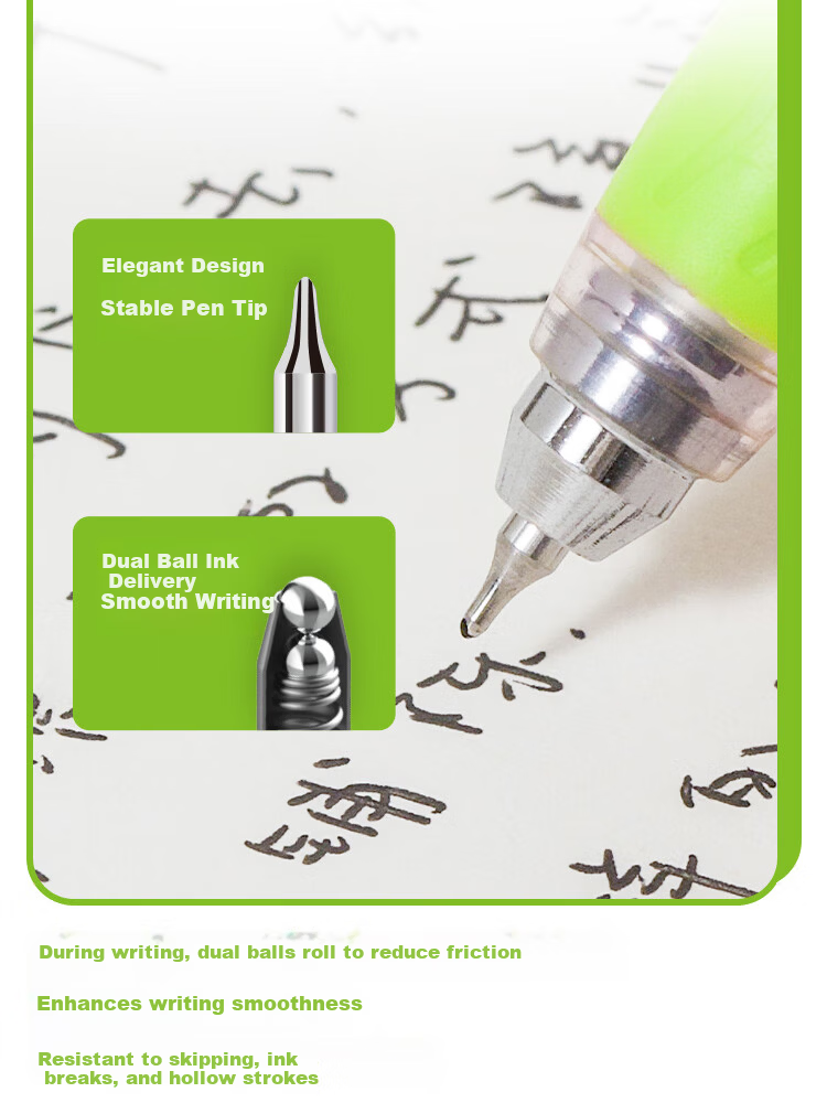 Class 3-2 Hexagonal 0.5mm Gel Pen Refills CS Tip 6-Pack 5