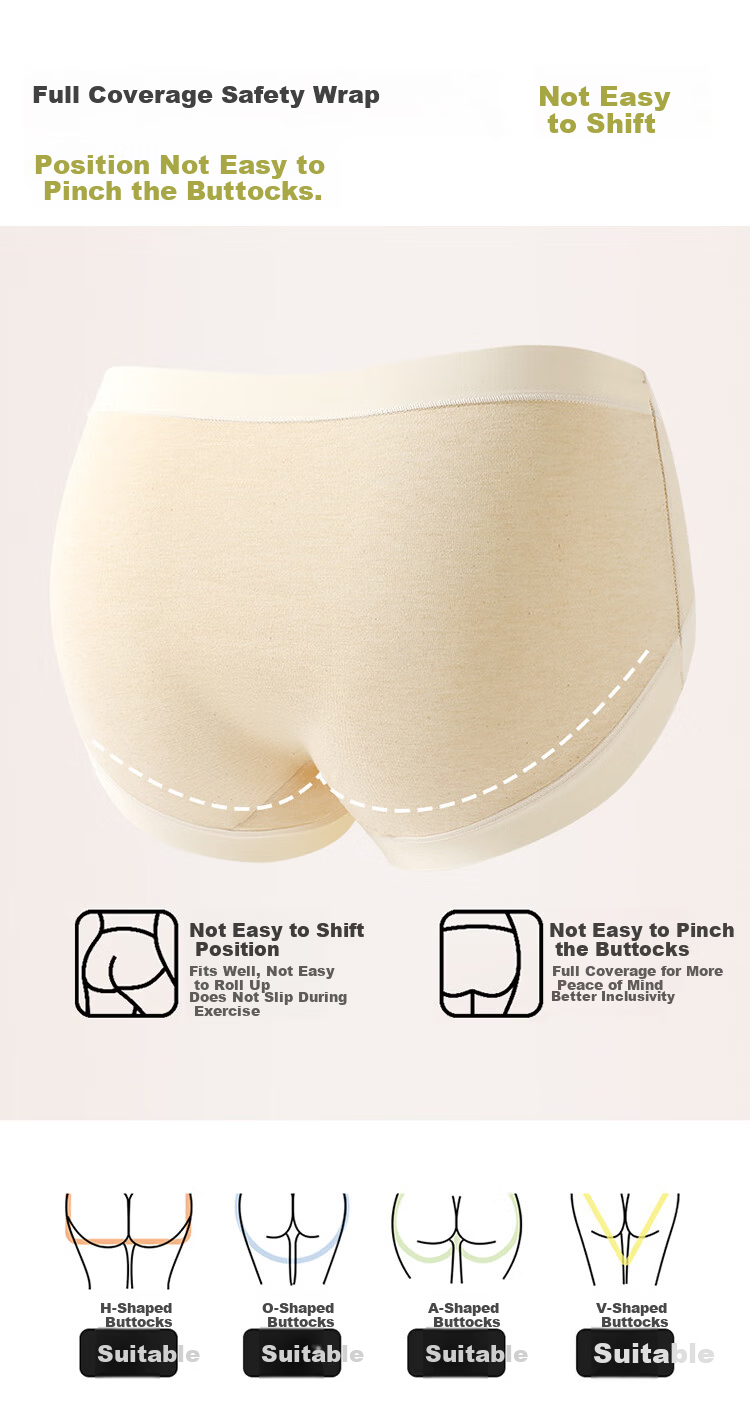Bingxue Kapok Girls' Cotton Underwear Teenage Girls' Developmental Period A-Class Antibacterial High School Student Briefs 6