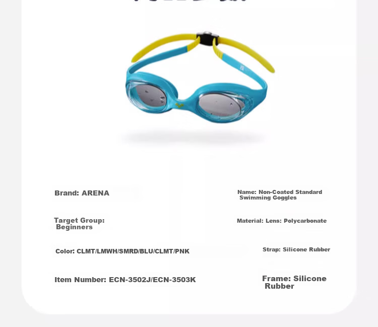 Arena Kids Swim Goggles Beginner HD Waterproof Anti-Fog UV Protection Adjustable Cute Stylish Professional Swimming Glasses 9