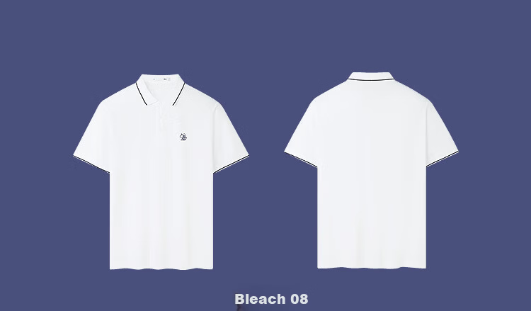 HLAHLA Men's Short Sleeve Polo Shirt Three-Body Collaboration Series Cool Quick-Dry Summer Short Sleeve 12