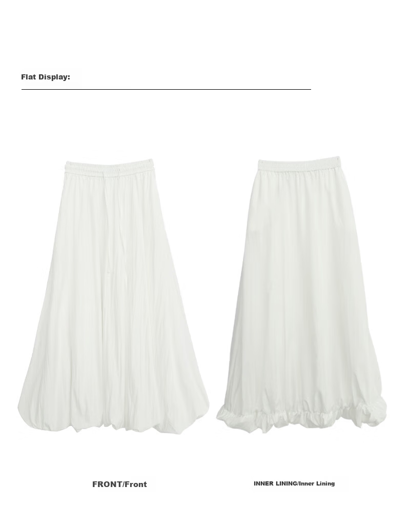 LangSha Flower Bud Skirt for Women, 2026 New Japanese-Style Sweet Midi Skirt, Designable Puffy Skirt, Versatile A-Line Lantern Skirt 5