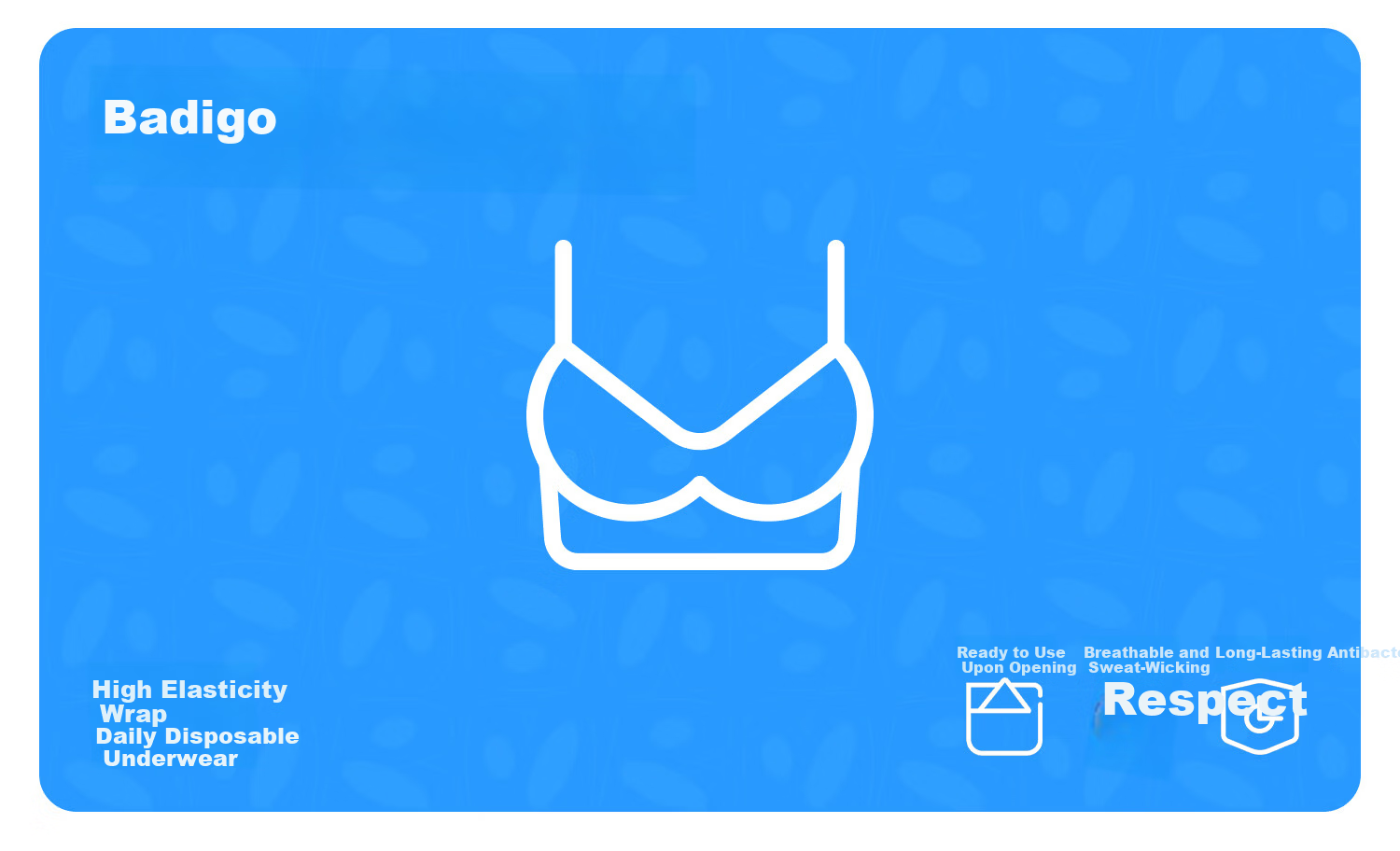 BADIGAO Disposable Underwear Bra Foundation Liquid Bra Women Sterilized Seamless Military Training Travel Essential Individually Packaged 1