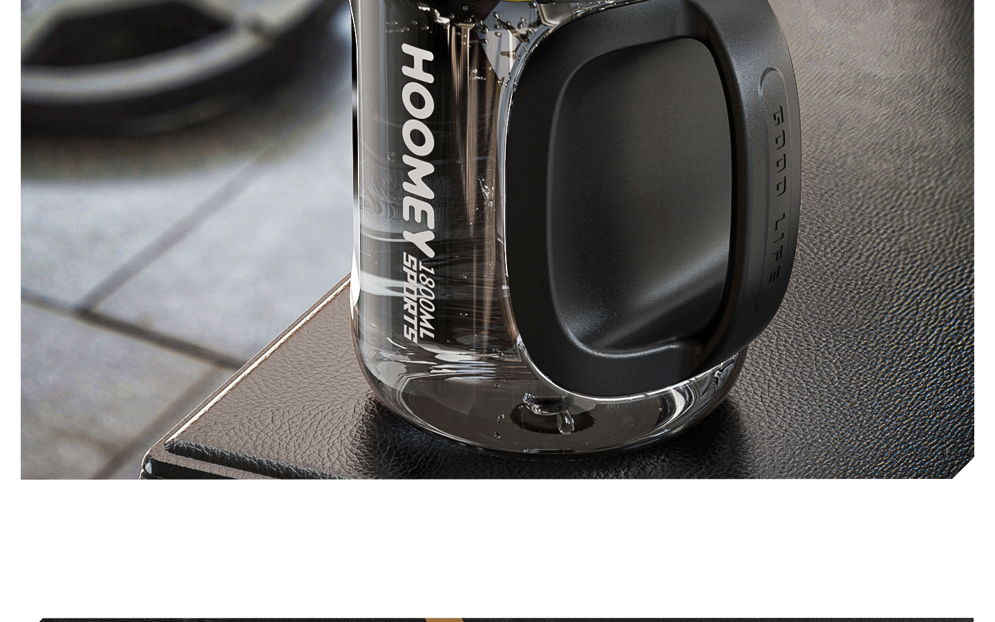 HOOMEY Large Capacity Water Bottle Outdoor Sports Portable Durable High-Temperature Resistant Water Cup 18