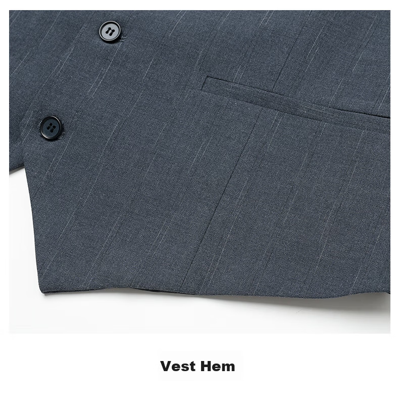 ROMON Men's Slim Fit Three-Piece Suit Business Formal Wedding Groom Outfit 10