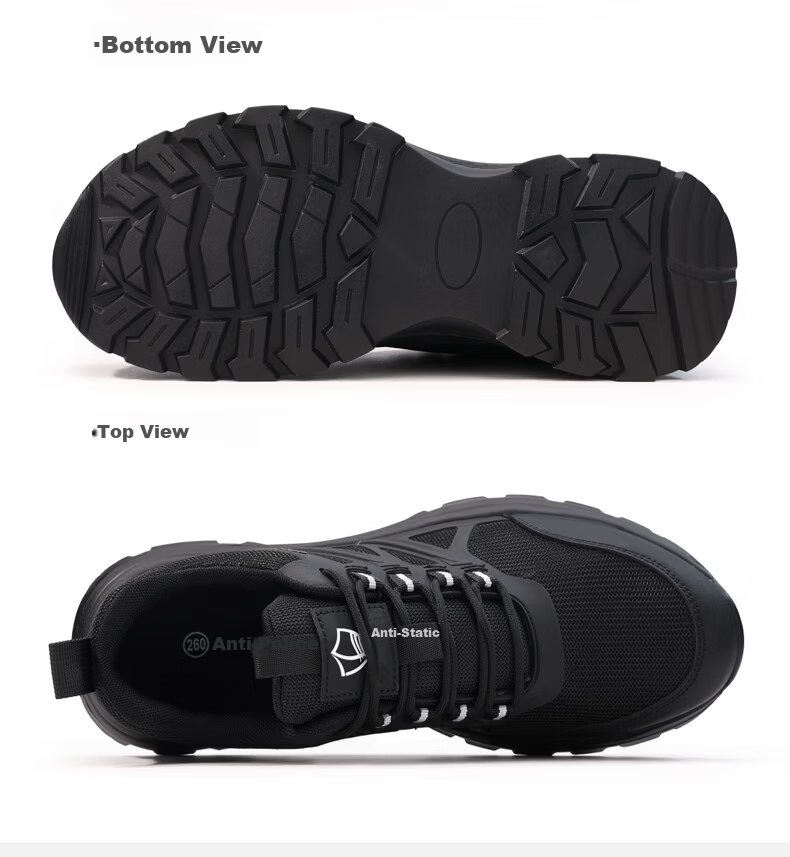 BlueOwl Shield Anti-Static Men's Safety Shoes Summer Breathable Work Shoes Slip-Resistant Anti-Smash Anti-Puncture Safety Shoes D289 Size 40 10