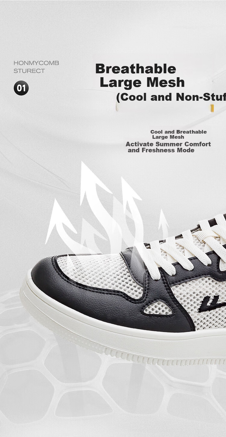 Warrior Official Men's Sneakers 2026 Summer New Comfortable Versatile Mesh Shoes Men Beige Black Size 41 8