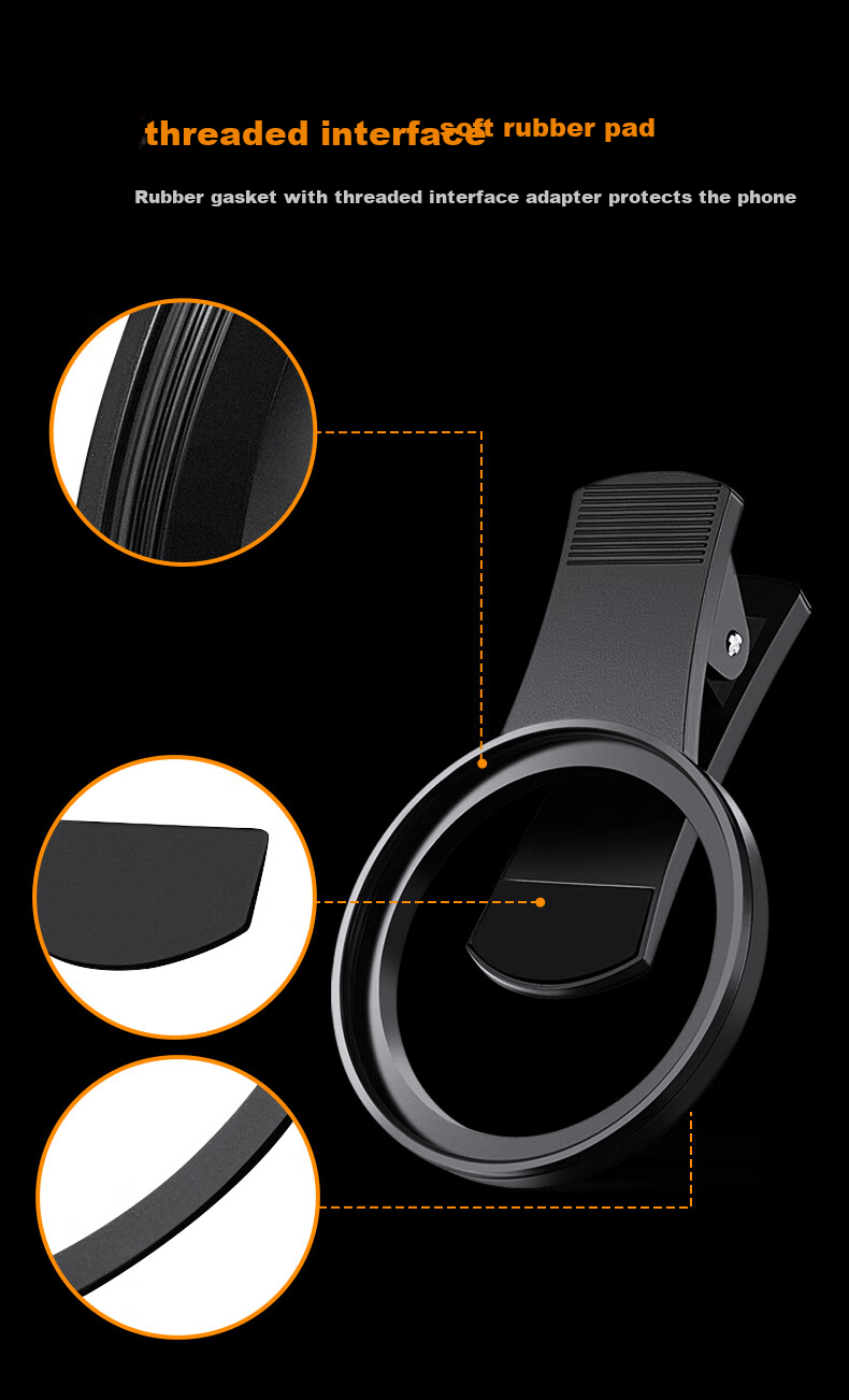 Zhuoer Polarizing Filter for Huawei, Xiaomi 15 Ultra And Apple Phones, Professional CPL Polarizing Filter, 67mm Phone Clip Shooting Tool, ND Filter 4