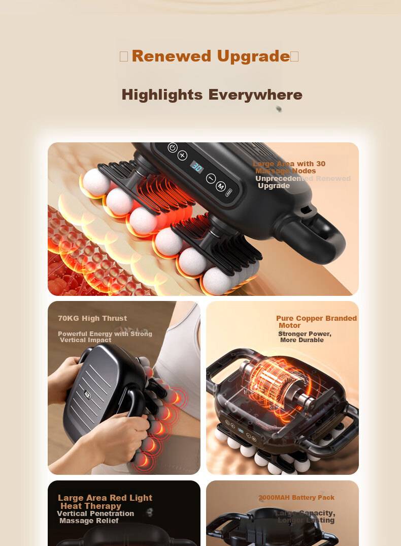 AUX Fascia Gun HO1 Fat Burning Shaking Machine Lazy Waist and Abdomen Slimming Belt Full Body Vibration Massage Fitness Abdominal Muscle Neck Fascia Massager 2
