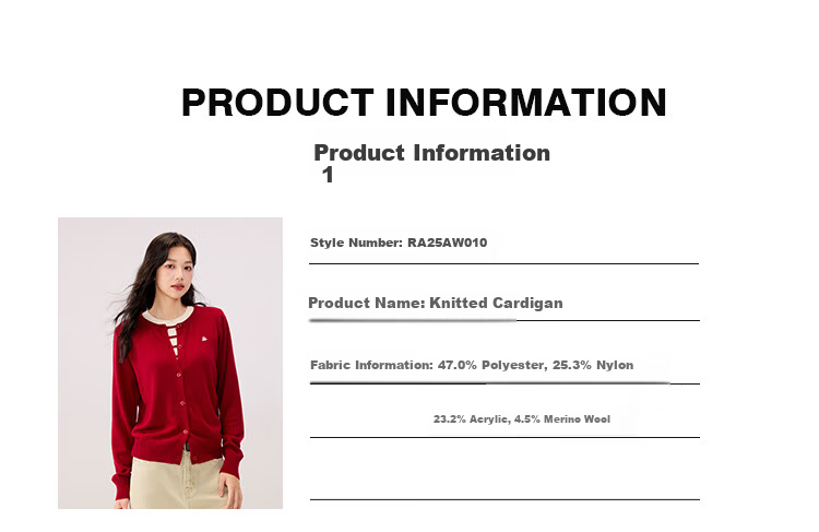 RA&RN / Aiqi Ruyu Autumn New Slimming Solid Color Wool Knit Cardigan Jacket for Women, Elegant 2