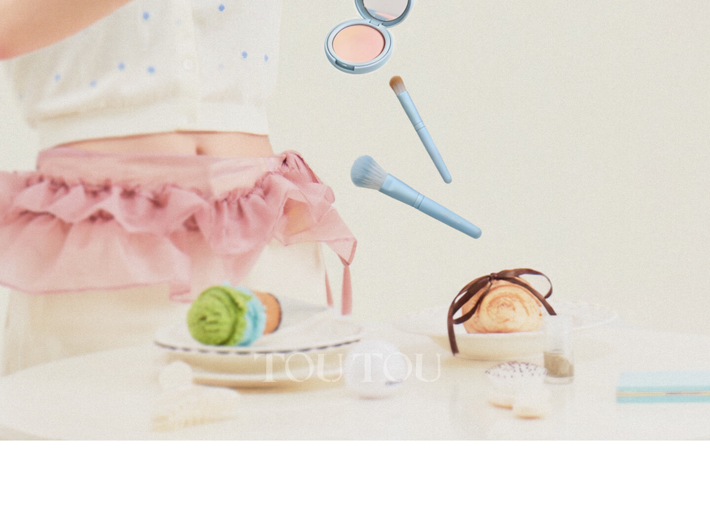 Toutou New Hello Kitty Denim Makeup Bag Storage Camera Bag Children's Day Birthday Gift for Girlfriend 28