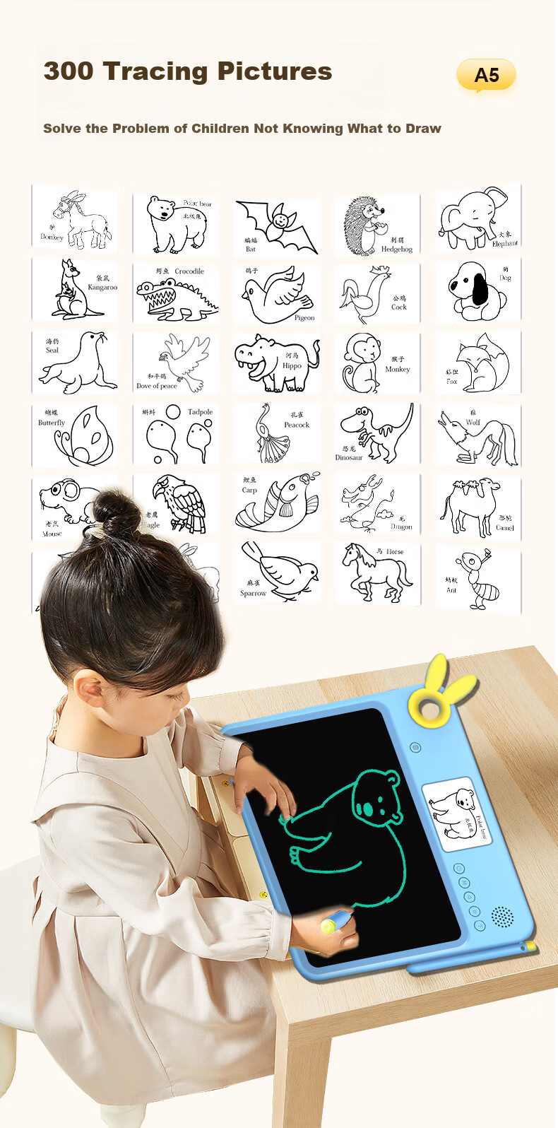 Mingxiaotang Smart Early Education Machine Children's Reading Story Toy Boys Girls Children's Day Gift R7s Blue Coverage 0-10 Years 4