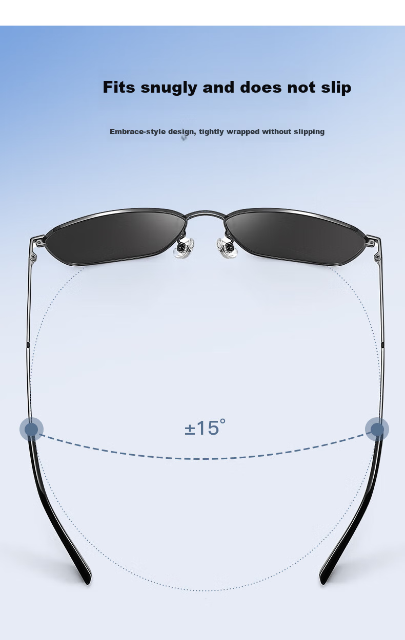 CAPONI Color-Changing Polarized Sunglasses for Men HUD Display Night and Day Driving UV Protection 4