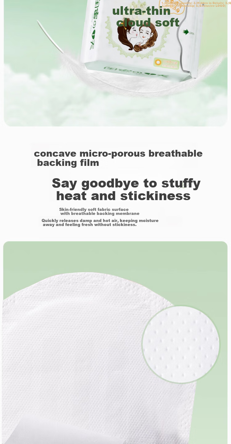 Fuyan Jie Cranberry Herbal Sanitary Napkins Day Use Antibacterial Ultra-thin Skin-friendly Breathable Pads 6